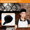 FERCAISH Japanese Chef Hat - Unisex Adjustable, Dirt-Resistant Kitchen Chef Hat for Cooking Service (Black) view 4