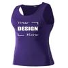 TopTie Custom Compression Shirt for Men, Personalized Tank Top, Sleeveless Base Layer Training Shirt-Purple-XXL view 1