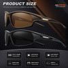 AWGSEE Polarized Sports Sunglasses for Men 100% UV Protection Wrap Around Unbreakable Sun Glasses for Fishing Driving view 4