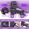 Kids Roller Skates for Girls, Purple Adjustable Rollerskates with Light Up Wheels for Teens Youth Ages 6-12 10 11 12, Beginners Outdoor Sports Toys, Best Birthday Gift for Girls Kids view 4