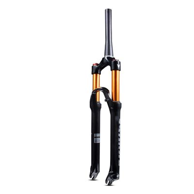 Jejy 26/27.5/29 Inch MTB Magnesium Alloy Air Fork, Remote Lockout/Manual Lockout Shock Absorber Bicycle Front Fork (Color : Tapered Manual Lockout, Size : 29)