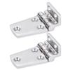 Atibin Hardware Deck Marine Hinge Boat Mirror Stainless Steel Hinge Marine Heavy Polished Hatch Boat Hinges Offset SUS316 2.62 inch x 1.51 inch 2pcs view 1