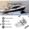 Atibin Hardware Deck Marine Hinge Boat Mirror Stainless Steel Hinge Marine Heavy Polished Hatch Boat Hinges Offset SUS316 2.12 inch x 1.51 inch 2pcs view 2