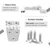 Atibin Hardware Deck Marine Hinge Boat Mirror Stainless Steel Hinge Marine Heavy Polished Hatch Boat Hinges Offset SUS316 2.12 inch x 1.51 inch 2pcs view 4
