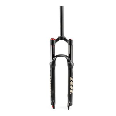 Jejy Bicycle Straight Tube 26/27.5/29 Inch Travel 120mm Air Suspension Forks, Accessories Mountain Bike Front Fork Disk Brakes (Color : Straight Manual Lockout, Size : 27.5)