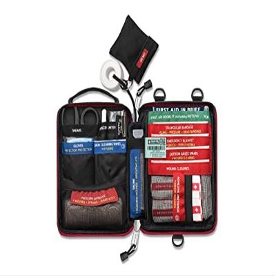 SURVIVAL Handy First Aid KIT with MOLLE System, Ideal for Hiking, Camping, Sports, Adventurers, Day trippers - 44 Pieces
