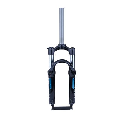 Jejy Mountain Fork Bicycle Accessories Travel :100mm Manual Lockout Black Mechanical Front Fork MTB Bike Aluminum Alloy 20 Inch (Color : Blue Label, Size : 20)
