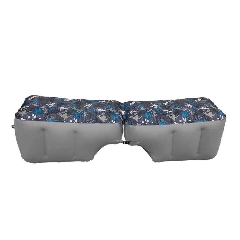 Berocia Inflatable Car Air Mattress Back Seat Bed, Universal Back Seat Gap Filler Pad Extender for SUV Camping Sleeping Travel Rest, Two Independent Air Bags