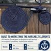 RainierSupplyCo Dock Lines - Boat Rope for Docking with Loop - 50 ft x 5/8 Inch Premium Double Braided Nylon Marine Rope - Mooring Line with 18" Eyelet - Boat Accessories - Navy Blue view 4
