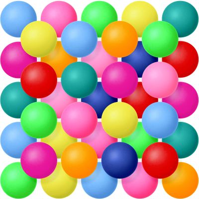 Lewtemi 300 Pack 2.4g 40 mm Table Tennis Balls Bouncy Party Decoration Entertainment Plastic Table Tennis Balls for Games Arts Sports Activities(Colorful)