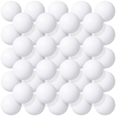 Lewtemi 300 Pack 2.4g 40 mm Table Tennis Balls Bouncy Party Decoration Entertainment Plastic Table Tennis Balls for Games Arts Sports Activities(White)