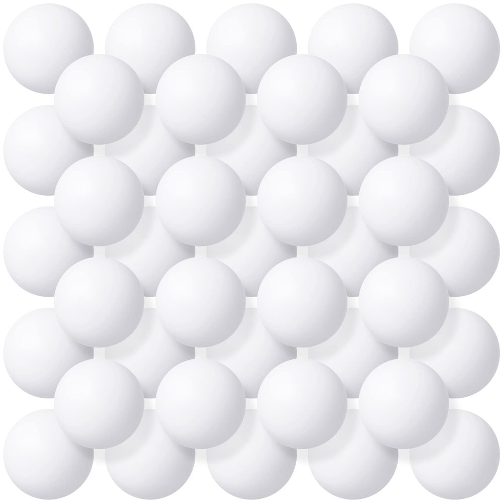 Lewtemi 300 Pack 2.4g 40 mm Table Tennis Balls Bouncy Party Decoration Entertainment Plastic Table Tennis Balls for Games Arts Sports Activities(White)