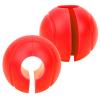 Alvinlite Dumbbell Adapter Balls, 2PCS Silicone Barbell Grips Round Thick Adapter Balls Barbell Grip Hand Wrap Ball (Red) view 3