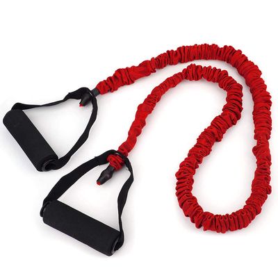 Alvinlite Elastic Band, Slotted Pull Rope Fitness Strap Power Training Resistance Bands for Home Fitness Yoga Pilates (Red)