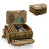 DSLEAF Tactical Pistol Range Bag with 4 Pistol Cases, Padded Gun Duffle Range Bag with 16X Magazine Slots and Extra Pockets for Ammo and Essentials (Patent Design) view 1