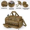 DSLEAF Tactical Pistol Range Bag with 4 Pistol Cases, Padded Gun Duffle Range Bag with 16X Magazine Slots and Extra Pockets for Ammo and Essentials (Patent Design) view 3