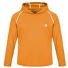 Boys Kids Sun Shirts Fishing Size 10 SPF UV Rash Guard Long Sleeve Hoodie Thumbhole Quick Dry Athletic Water Hiking Camping Orange view 3