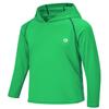 AODULO Youth Fishing Shirts UV Sun Shirts Rash Guard Quick Dry Long Sleeve T Shirts Kids Hoodies for Workout Thumbholes Apple Green view 1