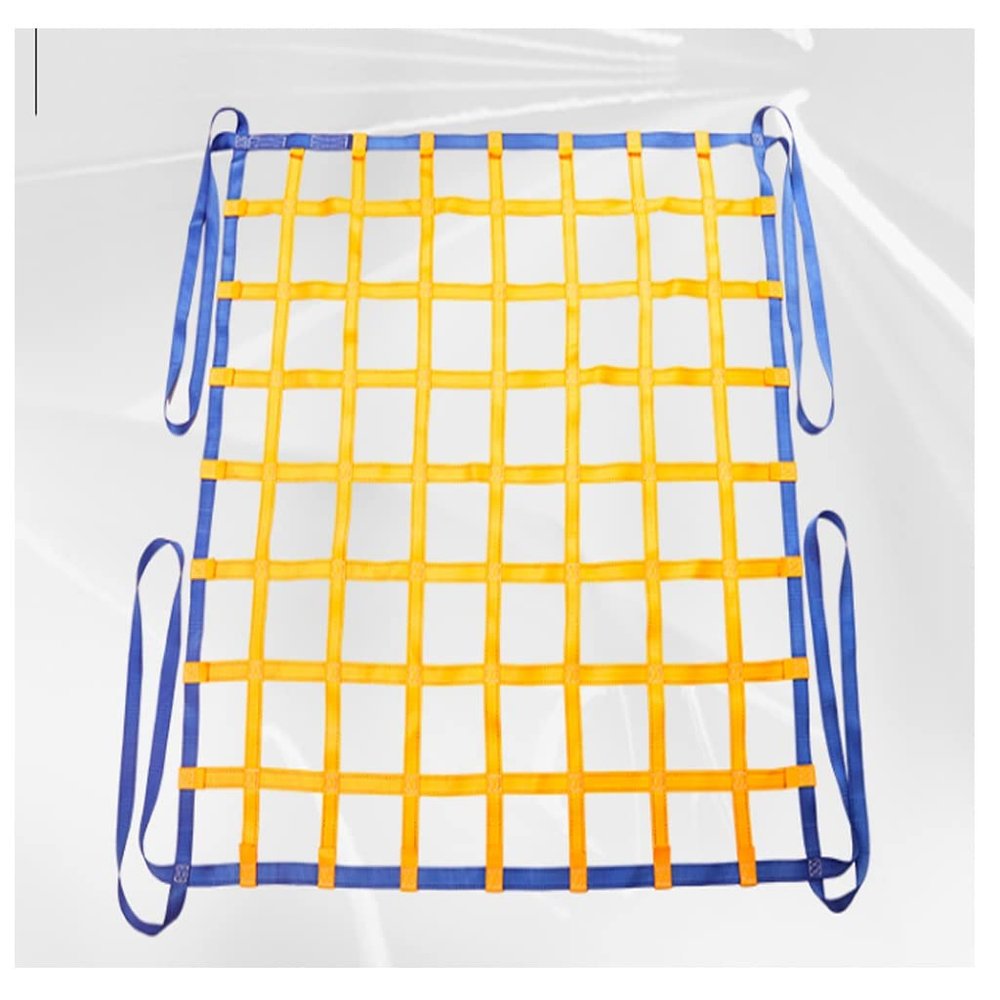 YYXDMFY Lifting net Polyester Cargo Durable Lifting Nets Cargo Hanging Net Lifting Net Straps Cargo Net Hoist Cargo Lifting Bag Load Cargo Hanging Net Cargo Net Straps (Color : 300kg, Size : 2X2m)