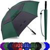 Baraida Golf Umbrella Large 62/68/72 Inch, Extra Large Oversize Double Canopy Vented Windproof Waterproof Umbrella, Automatic Open Golf Umbrella for Men and Women and Family.(68 Inch,Green/Black) view 1