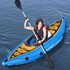 AB Tools Upgraded Cove Champion Inflatable Kayak with Sports Paddle Canoe Boat Single view 2