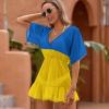 Ukrainian Flag Cover Ups for Women Summer Top S view 2