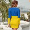 TAIZIYEAH Elegant Casual Ukrainian Flag Leisure Wear for Women Girl's Summer Sun Beach XL view 3
