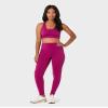 32 Degrees Womens High Waist Yoga Pants with Pockets | Workout Athletic Leggings, Plum Jazz, Medium view 2