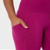 32 Degrees Womens High Waist Yoga Pants with Pockets | Workout Athletic Leggings, Plum Jazz, Medium view 3