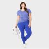 32 Degrees Womens High Waist Yoga Pants with Pockets | Workout Athletic Leggings, Bluing, Medium view 2