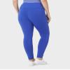 32 Degrees Womens High Waist Yoga Pants with Pockets | Workout Athletic Leggings, Bluing, Medium view 4