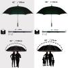 Baraida Golf Umbrella Large 62/68/72 Inch, Extra Large Oversize Double Canopy Vented Windproof Waterproof Umbrella, Automatic Open Golf Umbrella for Men and Women and Family.(62 Inch,Alpine Green) view 2