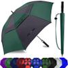 Baraida Golf Umbrella Large 62/68/72 Inch, Extra Large Oversize Double Canopy Vented Windproof Waterproof Umbrella, Automatic Open Golf Umbrella for Men and Women and Family.(62 inch,Green/Black) view 1
