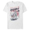 Marvel Classic Assemble Tall Men's Tops Short Sleeve Tee Shirt White view 1