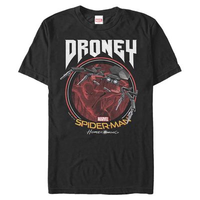 Marvel Big & Tall Droney Pal Men's Tops Short Sleeve Tee Shirt, Black, 4X-Large