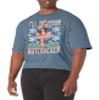 Marvel Big & Tall Classic Deadpool Nutcracker Men's Tops Short Sleeve Tee Shirt, Navy Blue Heather, 4X-Large view 1