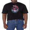 Marvel Big & Tall Classic Gwen Thwips Men's Tops Short Sleeve Tee Shirt, Black, Large view 1