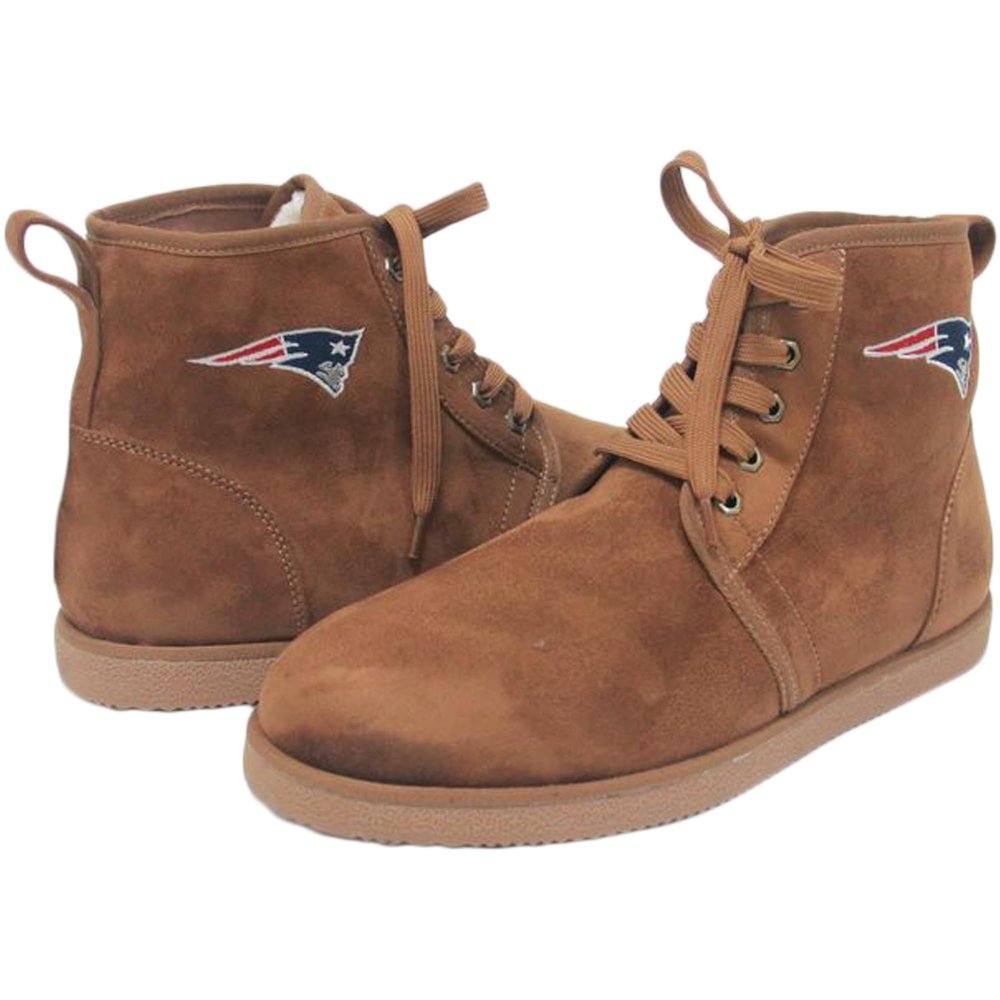 Cuce Men's New England Patriots Moccasin Boots