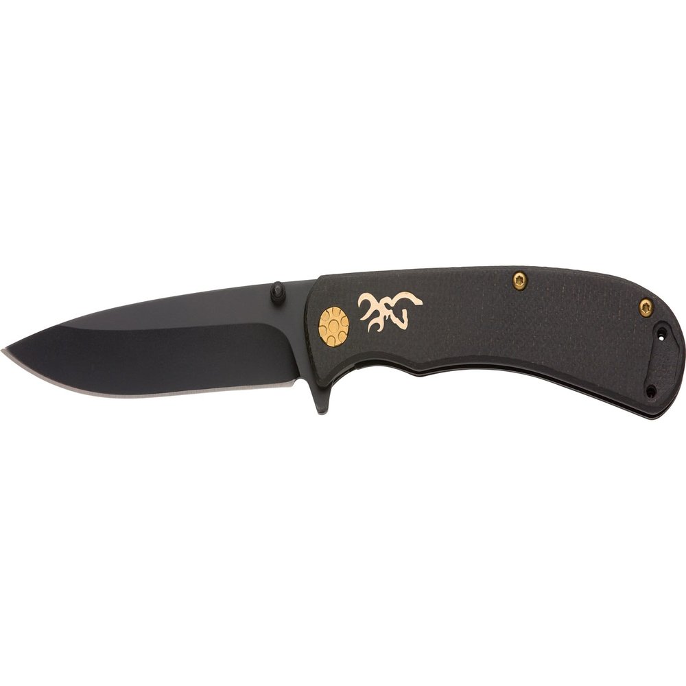 Browning 3220474B: Knife, Rivet Black Folder