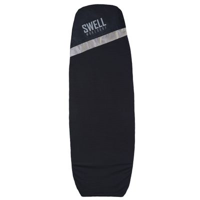 SWELL Wakesurf - Adjustable Length Wakesurf Board Sock with Padded Nose and Pocket - Wakeboard Cover - One Size Fits All Surfboard Bag (Snub Nose - Grey)