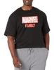 Marvel Big & Tall Classic Family Men's Tops Short Sleeve Tee Shirt, Black, X-Large view 1