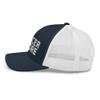 Soccer Whore Soccer Player Soccer Coach Soccer Whore Soccer Coach Soccer Player Trucker Cap Mesh Hat Adjustable C1 Navy/White view 3