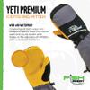 Fish Monkey FM36 Yeti Premium Ice Fishing Mitten M, Grey/Black view 2