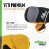 Fish Monkey FM36 Yeti Premium Ice Fishing Mitten M, Grey/Black view 4