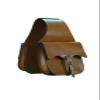 Daarkgreen Leather Western Saddle Bag Color Brown view 1