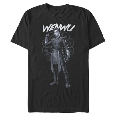 Marvel Big & Tall Shang-Chi Wenwun Solo Pose Men's Tops Short Sleeve Tee Shirt, Black, 4X-Large