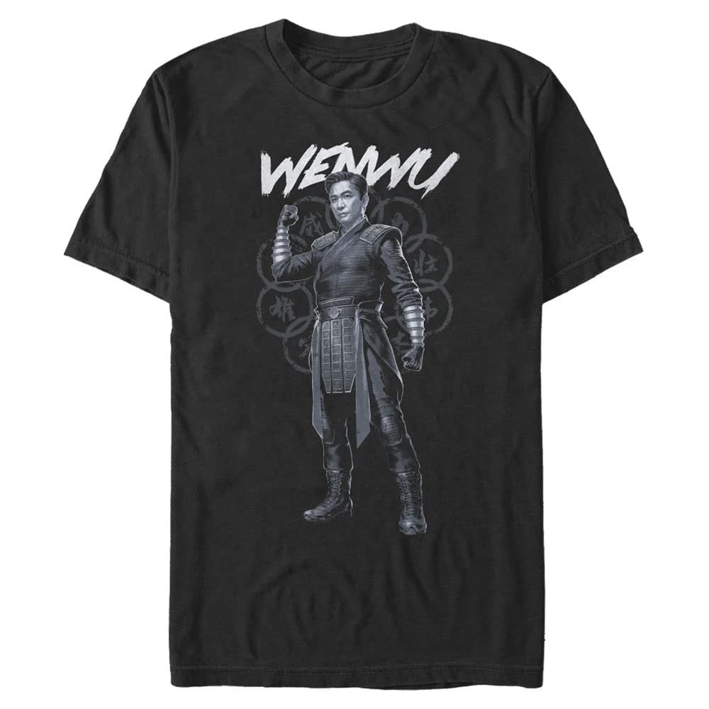 Marvel Big & Tall Shang-Chi Wenwun Solo Pose Men's Tops Short Sleeve Tee Shirt, Black, 4X-Large