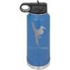 Karate Taekwondo Belts Girl Woman Personalized Custom Engraved Double Wall Vacuum Hot/Cold Drinks Insulated Stainless 40-Ounce Steel Boys/Girls Sports Team Water Bottle with Flip Top Lid, Straw view 1