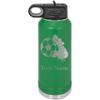 CustomGiftsNow Soccer Team Player Personalized Custom Engraved Double Wall Vacuum Hot/Cold Drinks Insulated Stainless 40-Ounce Steel Boys/Girls Sports Team Water Bottle with Flip Top Lid, Straw view 1
