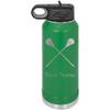 Crossed Lax, Lacrosse Sticks Personalized Custom Engraved Double Wall Vacuum Hot/Cold Drinks Insulated Stainless 40-Ounce Steel Boys/Girls Sports Team Water Bottle with Flip Top Lid, Straw view 1